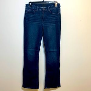 Buckle Black Curvy Boot Cut Jeans Woman 32x34